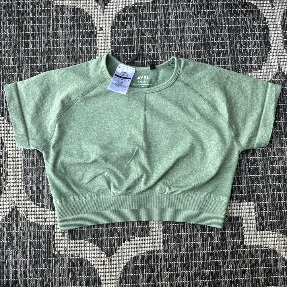AYBL Green Cropped top NWT